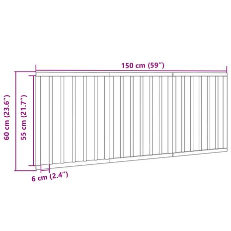 Hondenhek opvouwbaar 3 panelen 150 cm populierenhout 9