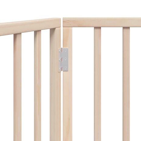 Hondenhek opvouwbaar 3 panelen 150 cm populierenhout 8