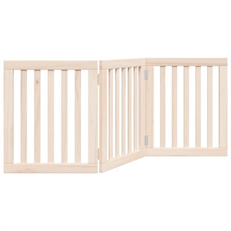 Hondenhek opvouwbaar 3 panelen 150 cm populierenhout 6