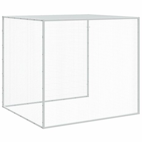 Kippenhok met dak 603x98x90 cm gegalvaniseerd staal antraciet 8