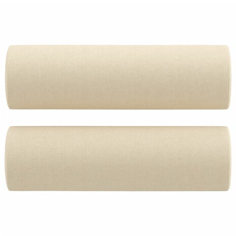 Sierkussens 2 st 15x50 cm stof cr&egrave;mekleurig 2