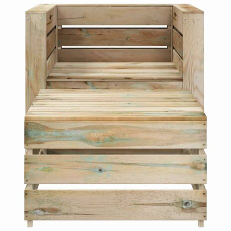 2-delige Loungeset pallet ge&iuml;mpregneerd grenenhout 3