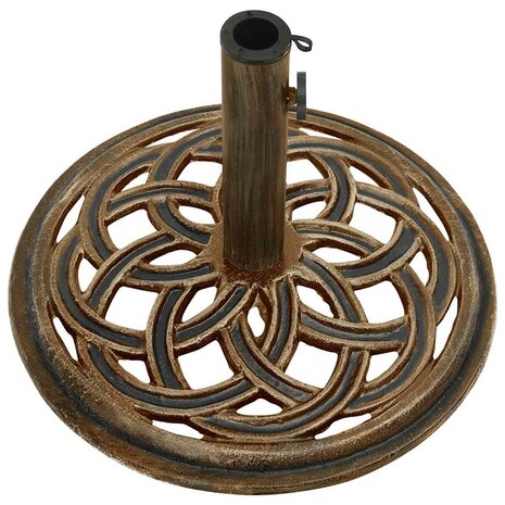 Parasolvoet 44x44x31 cm gietijzer bronskleurig 5