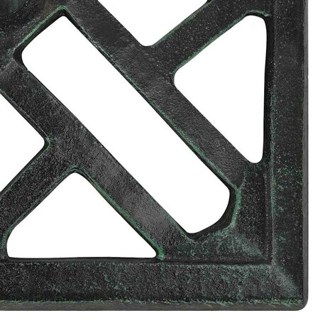 Parasolvoet 44x44x31 cm gietijzer groen 7