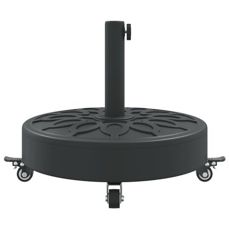 Parasolvoet met wielen voor stok van &Oslash;38 / 48 mm 27 kg rond 5