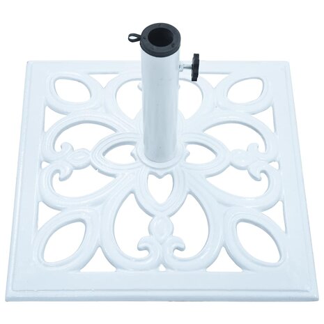 Parasolvoet 12 kg 49 cm gietijzer wit 6