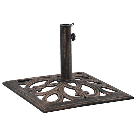 Parasolvoet 12 kg 49 cm gietijzer bronskleurig 2