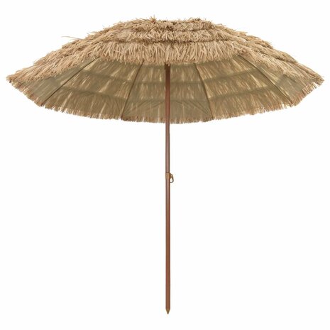 Strandparasol Naturel 255 x 255 x 255 cm Polyester en staal 2