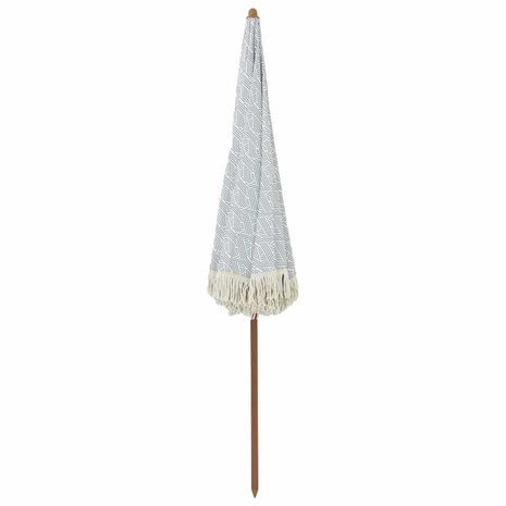 Strandparasol Grijs en Wit 205 x 205 x 210 cm 4
