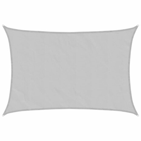 Zonnezeil 3,5x2,5 m 100% polyester oxford lichtgrijs 2