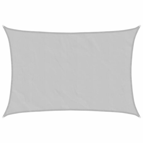 Zonnezeil 4x2,5 m 100% polyester oxford lichtgrijs 2