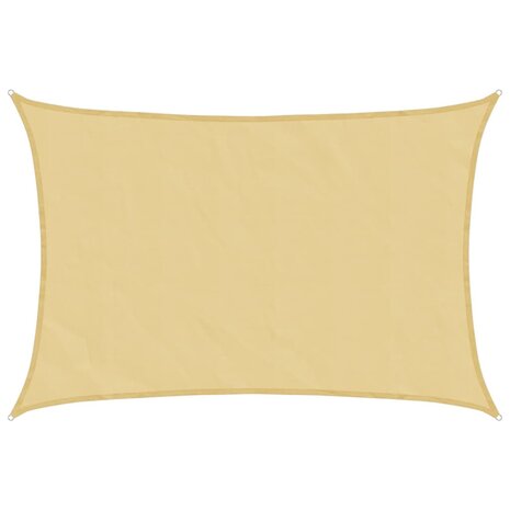 Zonnezeil 2,5x2 m 100% polyester oxford zandkleurig 2