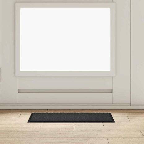Deurmat Antraciet 60 x 40 x 1.2 cm Teddy Stof 1