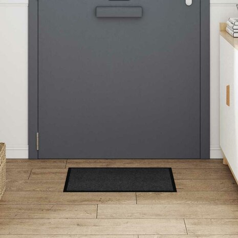 Deurmat Antraciet 60 x 40 x 1.2 cm Teddy Stof 3