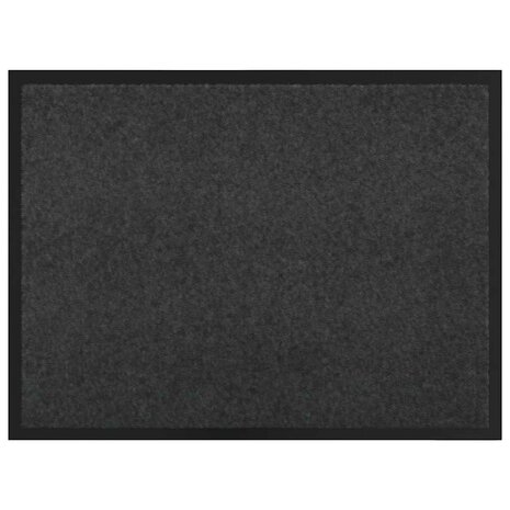 Deurmat Antraciet 60 x 40 x 1.2 cm Teddy Stof 2