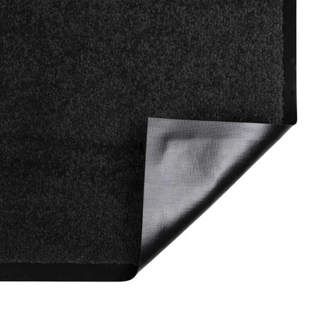 Deurmat Zwart 60 x 40 x 1.2 cm Teddy Stof 5