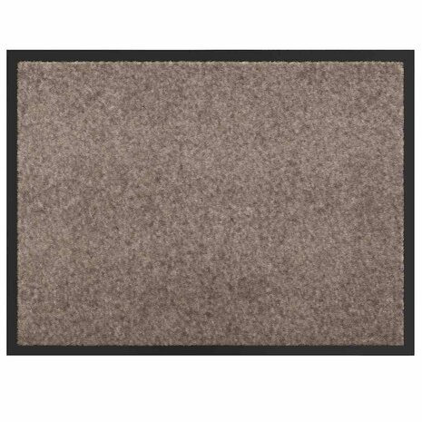 Deurmat Beige 60 x 40 x 1.2 cm Teddy Stof 2