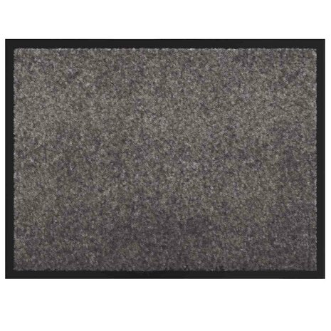 Deurmat Lichtgrijs 60 x 40 x 1.2 cm Teddy Stof 2