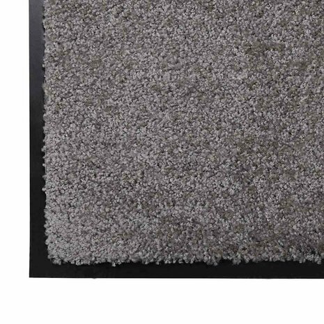 Deurmat Lichtgrijs 60 x 40 x 1.2 cm Teddy Stof 4