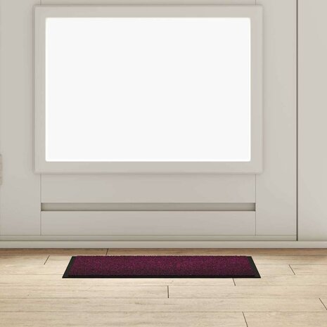 Deurmat Bordeauxrood 60 x 40 x 1.2 cm Teddy Stof 1