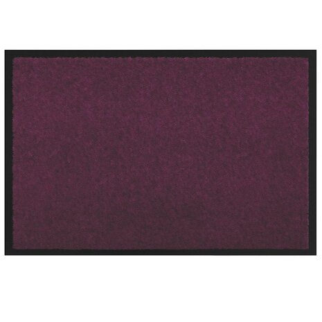 Deurmat Bordeauxrood 60 x 40 x 1.2 cm Teddy Stof 2