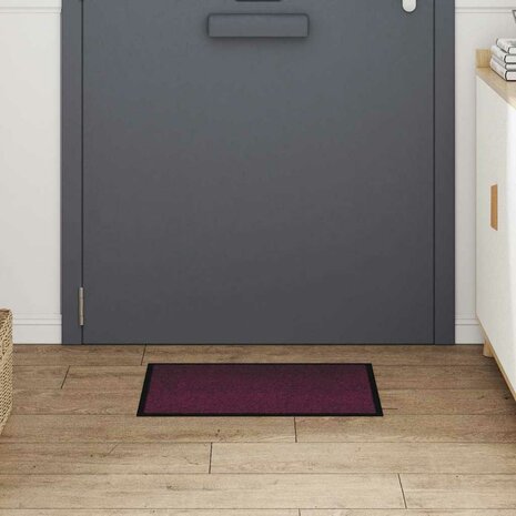 Deurmat Bordeauxrood 60 x 40 x 1.2 cm Teddy Stof 3