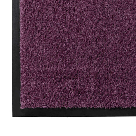 Deurmat Bordeauxrood 60 x 40 x 1.2 cm Teddy Stof 4