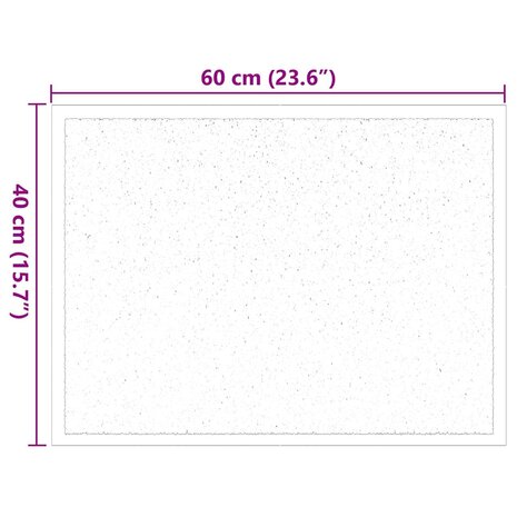 Deurmat Bordeauxrood 60 x 40 x 1.2 cm Teddy Stof 7