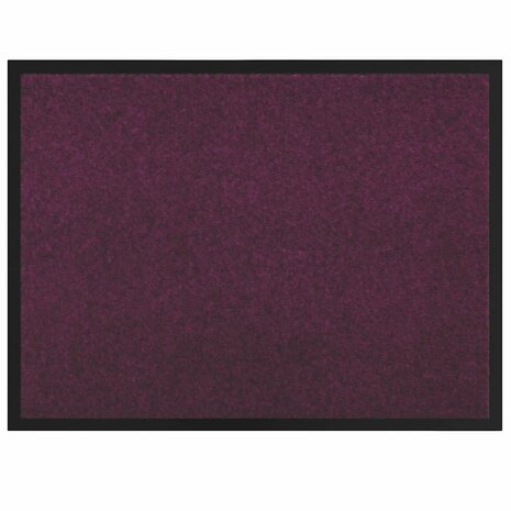 Deurmat Bordeauxrood 60 x 40 x 1.2 cm Teddy Stof 2