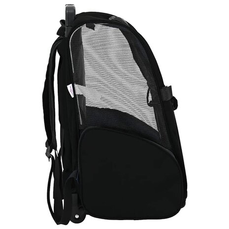 Huisdierentrolley 3-in-1 48x32x(57-106) cm oxford stof zwart 4