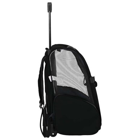 Huisdierentrolley 3-in-1 48x32x(57-106) cm oxford stof zwart 5