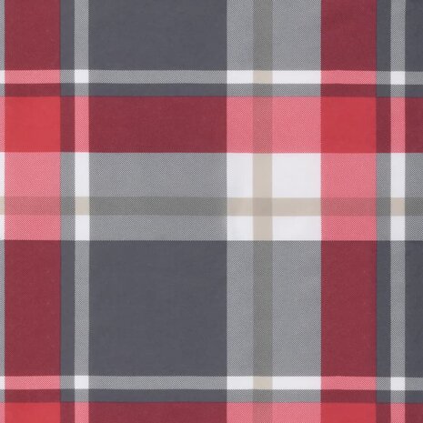 Tuinstoelkussens 2 st 50x50x4 cm oxford stof ruitpatroon rood 8