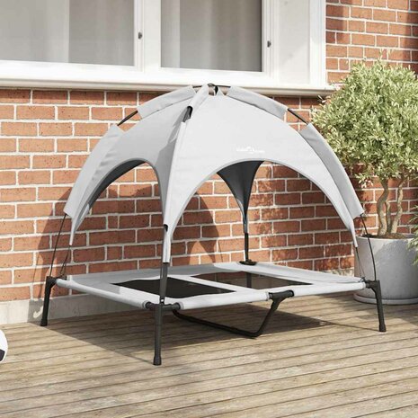 Hondenbed Zilvergrijs 92 x 77 x 82,5 cm Staal 1