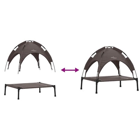 Hondenbed Bruin 71 x 64 x 71 cm Staal 9