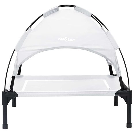 Hondenbed Zilvergrijs 63 x 49,5 x 60 cm Staal 4