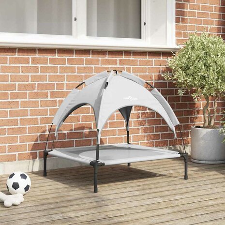 Hondenbed Zilvergrijs 71 x 64 x 71 cm Staal 1