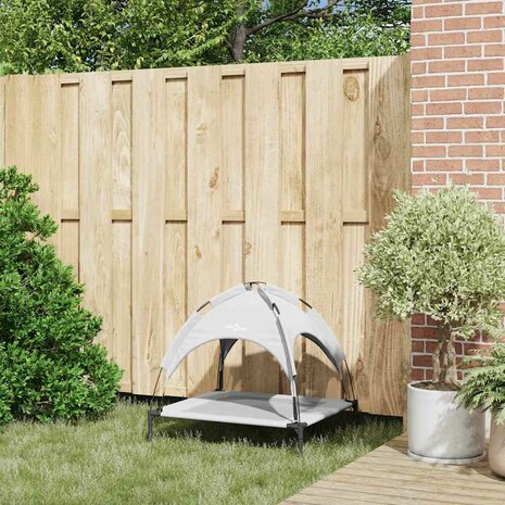 Hondenbed Zilvergrijs 71 x 64 x 71 cm Staal 3