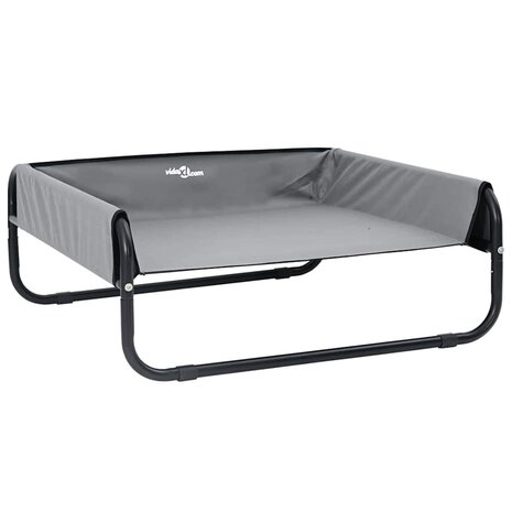 Hondenbed Lichtgrijs 70 x 70 x 28,5 cm Staal 2