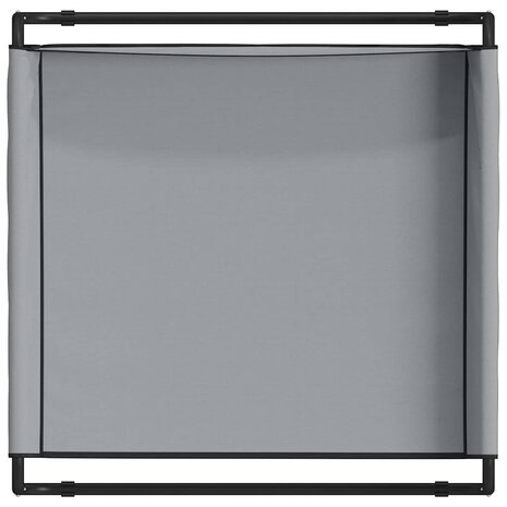 Hondenbed Lichtgrijs 70 x 70 x 28,5 cm Staal 7