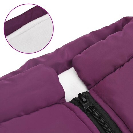 Hondenjas met harnas Paars L44 Fleece en polyester 7