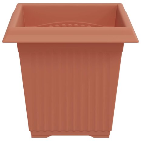 Vierkante Bloempot 24 pcs Baksteenrood 16 x 16 x 14 cm 6