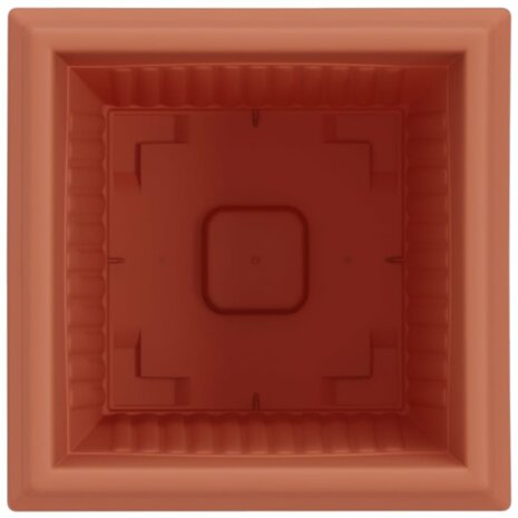 Vierkante Bloempot 24 pcs Baksteenrood 16 x 16 x 14 cm 7