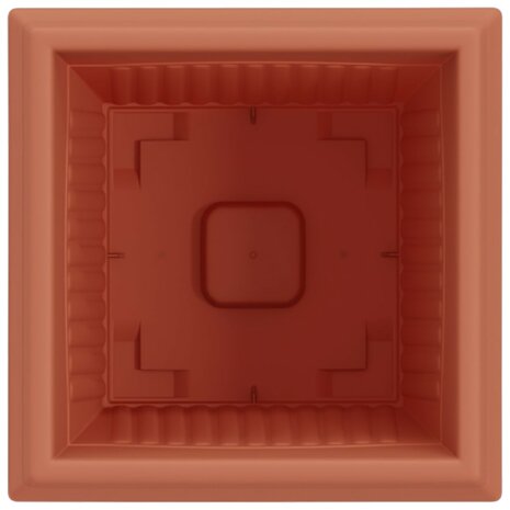 Vierkante Bloempot 24 pcs Baksteenrood 20 x 20 x 16 cm 7