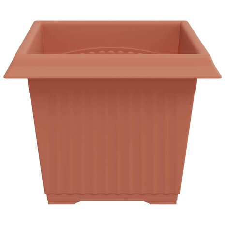 Vierkante Bloempot 24 pcs Baksteenrood 23 x 23 x 17,5 cm 6