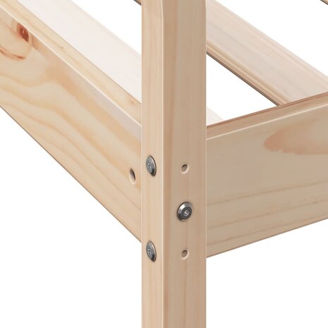 Slaapbank zonder matras 90x190 cm massief grenenhout 7