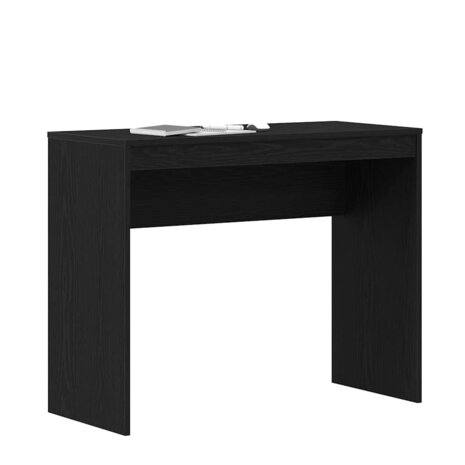 Bureau Zwart Eiken 90x40x72 cm Bewerkt Hout 4