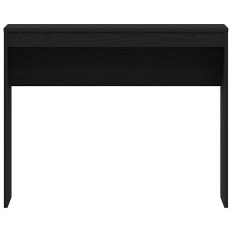 Bureau Zwart Eiken 90x40x72 cm Bewerkt Hout 5