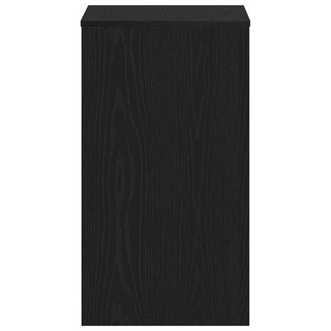 Bureau Zwart Eiken 90x40x72 cm Bewerkt Hout 6