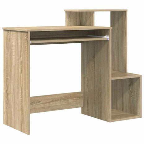 Bureau met lade Sonoma Eiken 106 x 41 x 88.5 cm Bewerkt hout 2