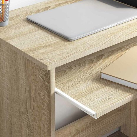 Bureau met lade Sonoma Eiken 106 x 41 x 88.5 cm Bewerkt hout 4